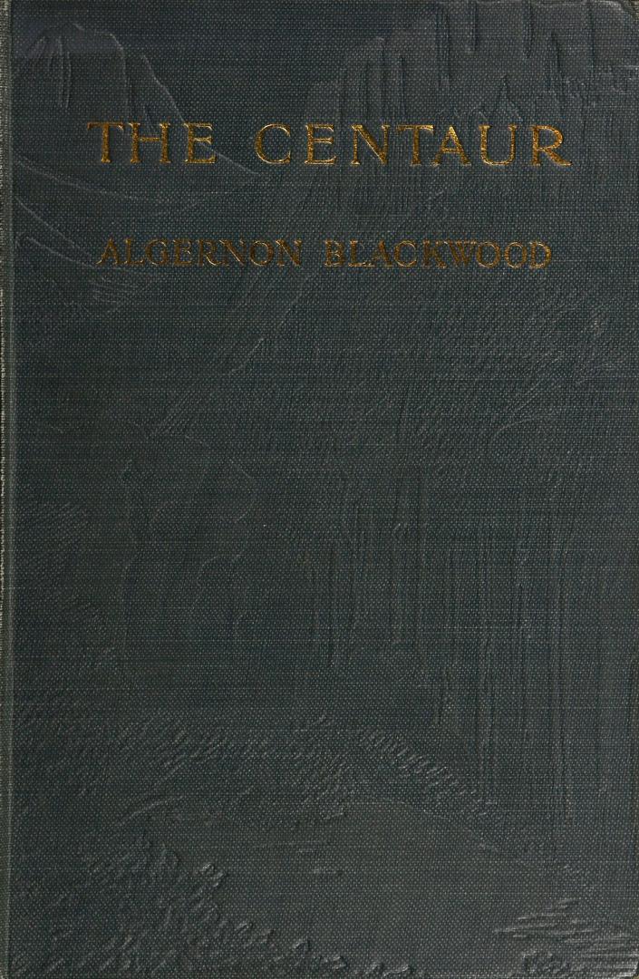 Book cover: Centaurs walk out of a forest and raise their arms to the sky. Image in relief on g ...