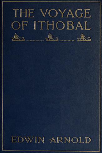 Book cover: Dark blue with gold text. Border of small, Egyptian ships.