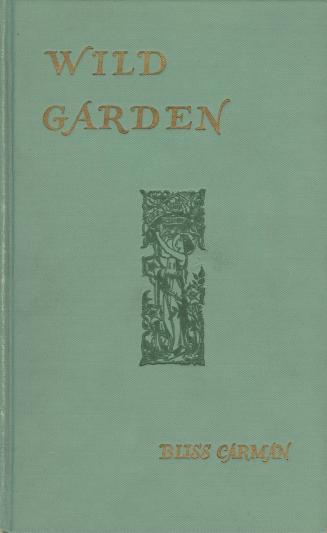 Green book cover with gold text and an illustration of a woman standing surrounded by flowers