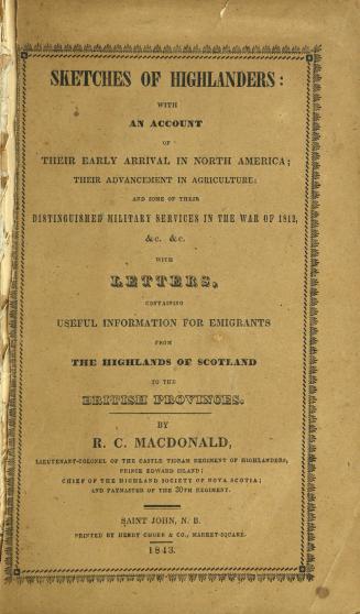 brown paper cover with printed black text and a decorative boarder