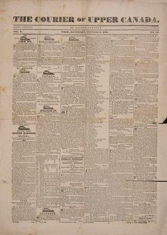 The Court circular and city observer newspaper in black and white. 