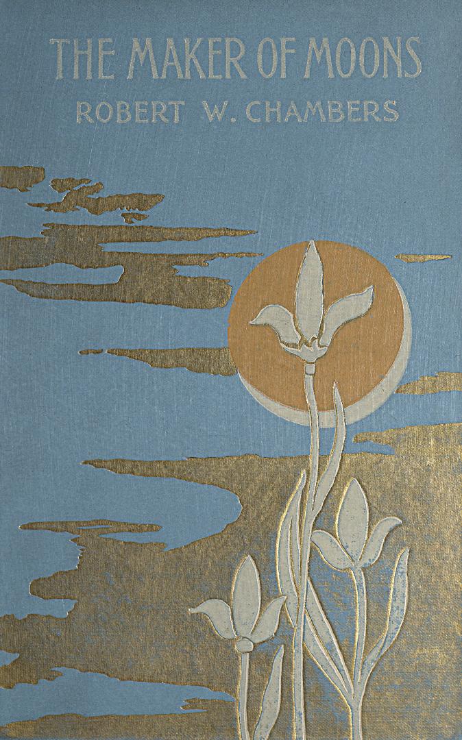 Cover: Three flowers with background of golden clouds. Above is an orb with crescent at bottom. ...