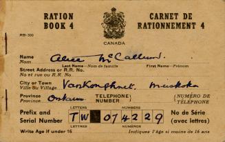 Ration Book 4 – Alice McCallum