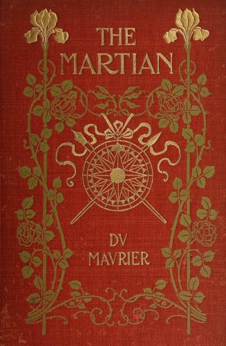 Book cover: Vines around a gold compass. A crossed pen and brush. Title.