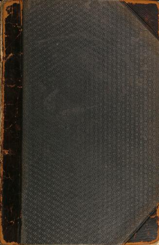 Bound in dark brown hard cover with the brown leather spine and corners with the golden flowers ...