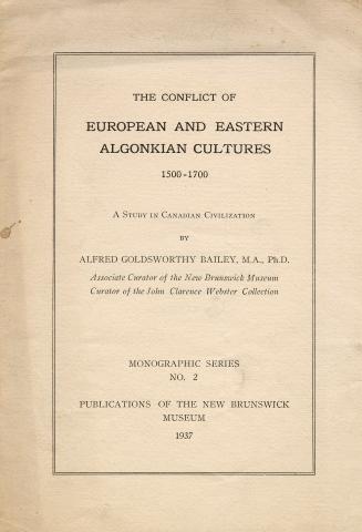 A fold-open advertising leaflet for a book on Canadian History written by Alfred G. Bailey, Ass ...