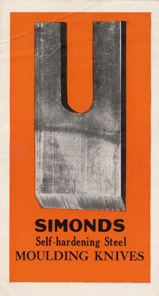 A fold-out leaflet for Simonds Canada Saw Co. advertising their steel knives.