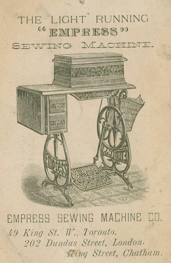 The light running "Empress" sewing machine