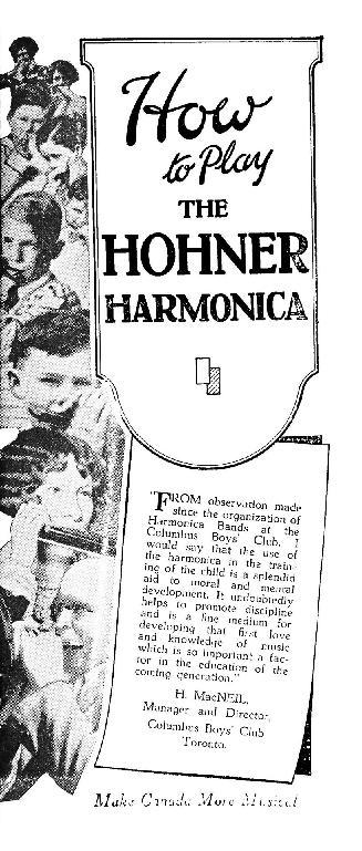 A 16-page booklet instruction manual titled, "How to Play the Hohner Harmonica"