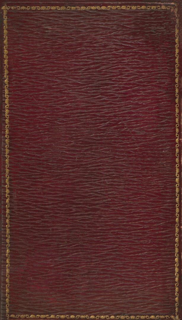 book cover: brown with gilded embossing along the edges