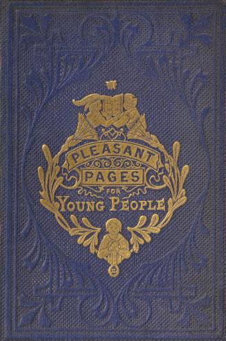 book cover: blue with gilded title and ornaments