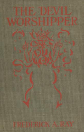 Book cover: Grey cloth with title and author in orange. Orange outline of a devil figure and sm ...
