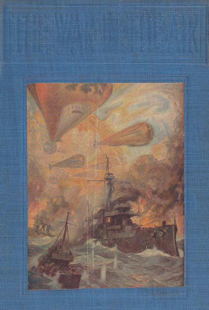 Book cover: Illustration of a naval battle.