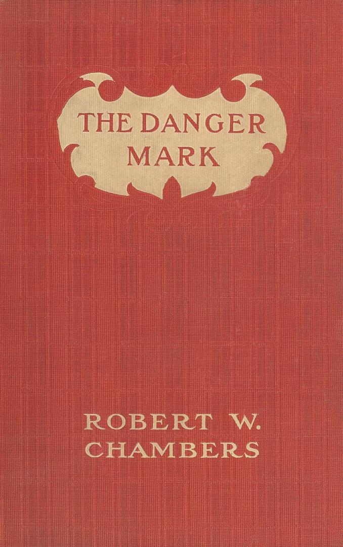 Book cover: red cloth. Author in gold, title in red surrounded by gold shield design.