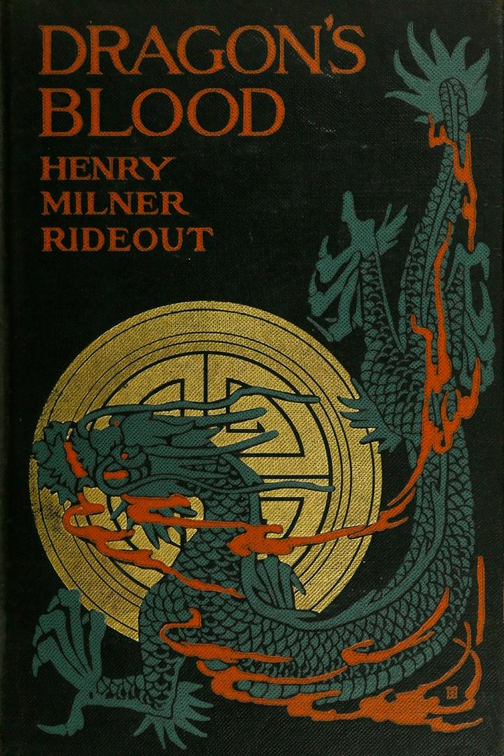 Book cover: Orange text on black cloth. An illustration of a Chinese dragon with smoke trailing ...