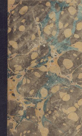 book cover: marbled paper with black spine