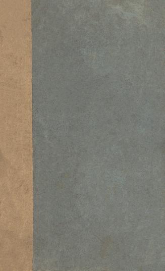 book cover: grey paper, beige spine