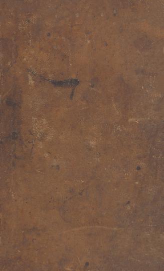 book cover: brown leather. 