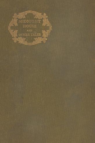 Book cover: Green cloth cover with gold text in a gold, leafy frame.