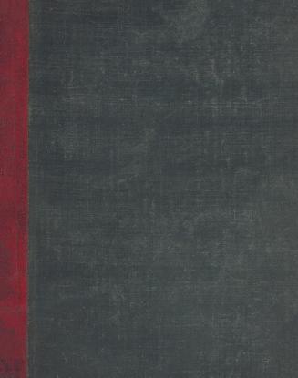 book cover: green fabric with red spine