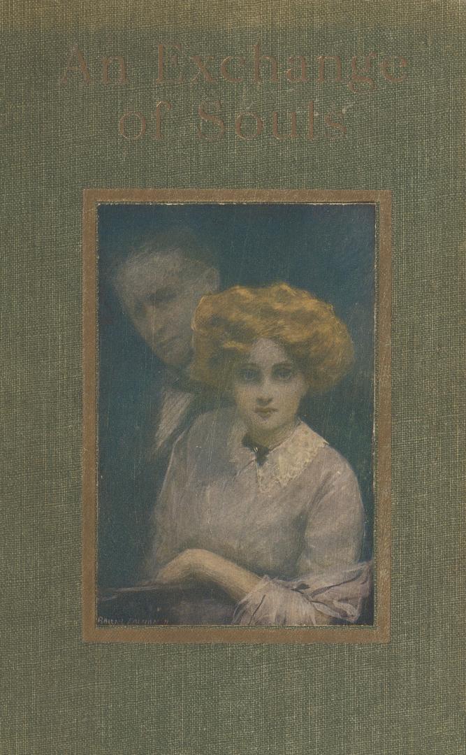 Book cover: Green cloth with title in gold text. A woman leans forward over a railing. Behind h ...