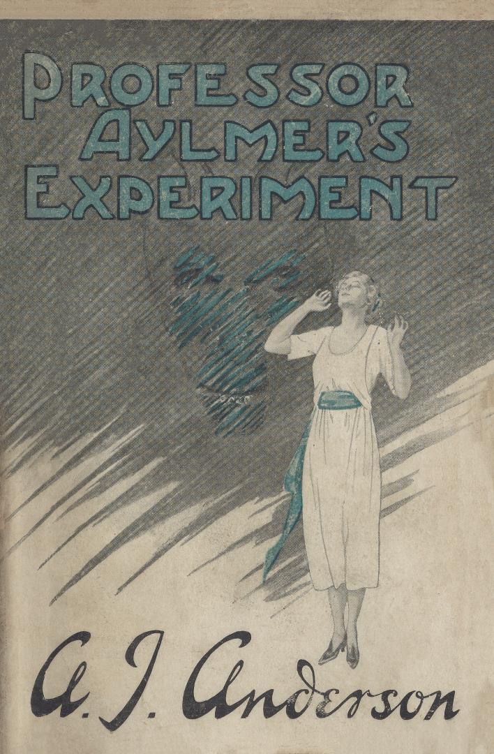 Book cover: Woman with her head thrown back, eyes closed. Behind her looms a huge, skull-like f ...